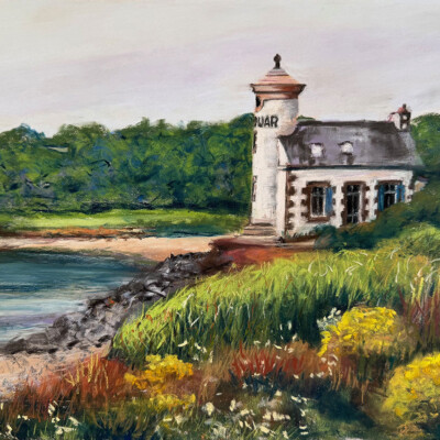 Pastel sec sur pastel mat, 40x50 encadré