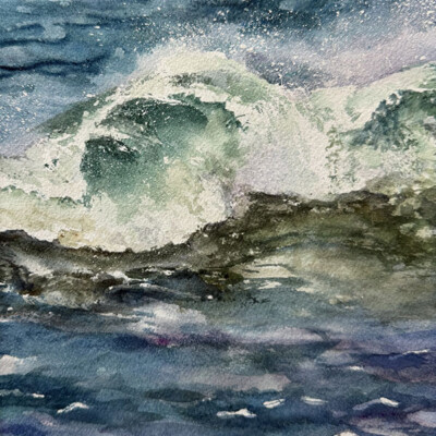 Aquarelle 30x40 encadré