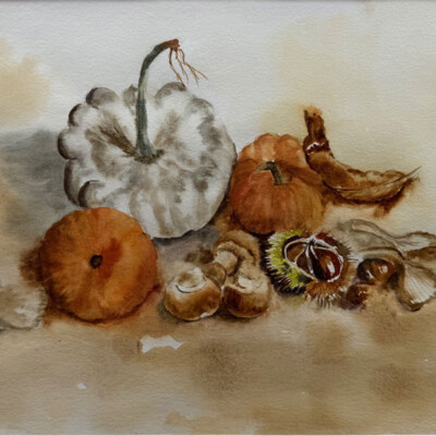 Aquarelle 40x50 encadré